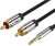 Vention 3.5mm jack/M -> 2*RCA/M, (audio, aranyozott, fémház), 3m, kábel