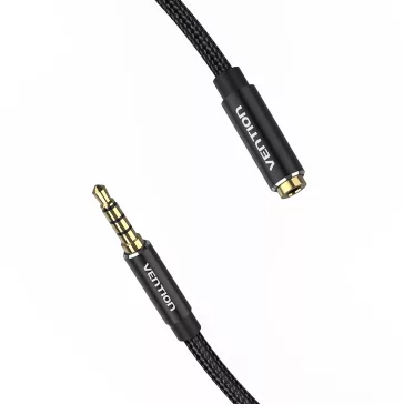   Vention 3.5mm jack/M -> 3.5mm/F, 1,5m, (hosszabbító,audio,fekete), kábel