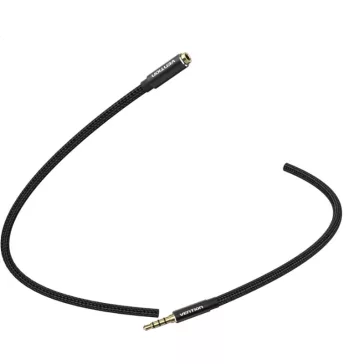   Vention 3.5mm jack/M -> 3.5mm/F , (hosszabbító,audio,fekete), 8m, kábel
