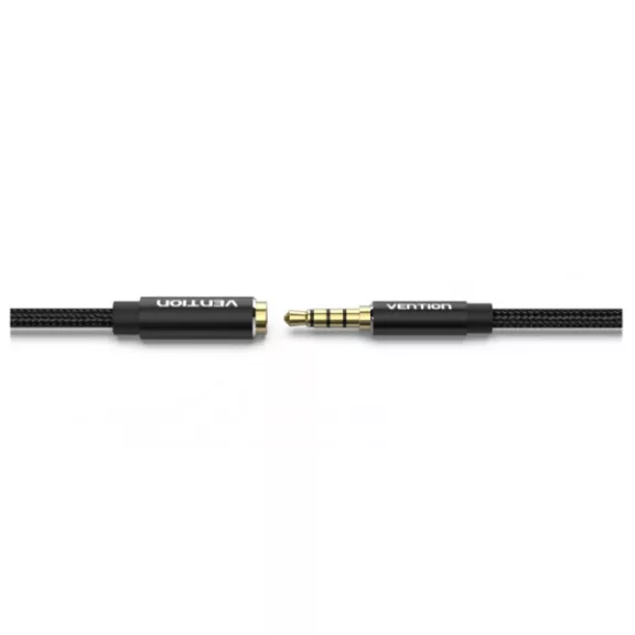 Vention 3.5mm jack/M -> 3.5mm/F , (hosszabbító,audio,fekete),10m, kábel