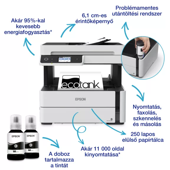 Epson EcoTank M3170 mono tintasugaras multifunkciós nyomtató