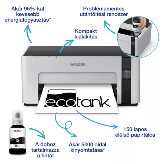 Epson EcoTank M1120 mono tintasugaras egyfunkciós nyomtató