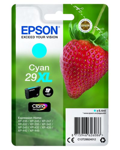 Epson T2992 Tintapatron Cyan 6,4ml No.29XL