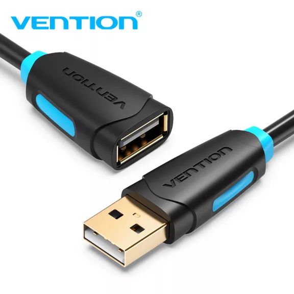 Vention USB-A 2.0/M -> USB-A 2.0/F 1m (hossz, PVC), kábel