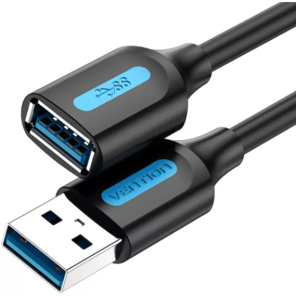 Vention USB-A 3.0/M -> USB-A 3.0/F,  (hosszabbító,PVC), 0,5m, kábel