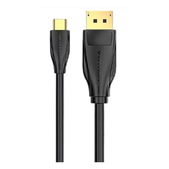 Vention USB-C -> Displayport,  (fekete), 2m, kábel