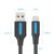 Vention USB-A 2.0/M -> Micro B/M, 0,25m, (3A, fekete), kábel