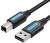 Vention USB-A 2.0/M -> USB-B/M, (PVC, fekete, nyomtatókábel, printerkábel), 10m, kábel