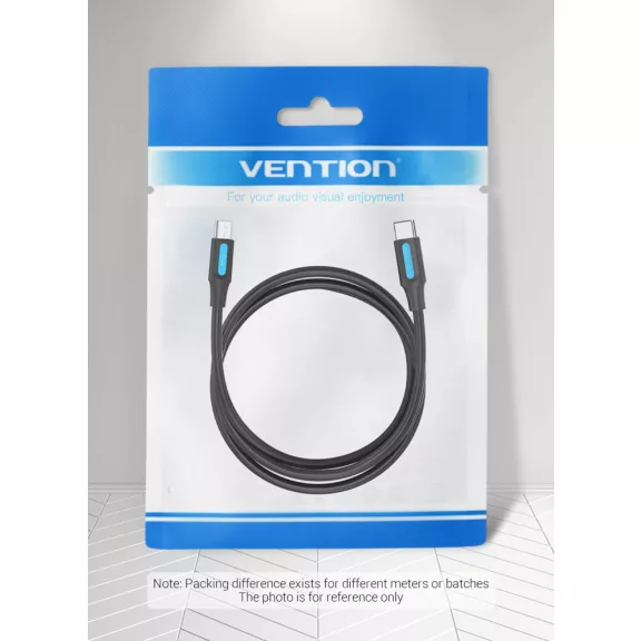 Vention USB-C 2.0/M -> mini USB-B/M, (2A, fekete), 1m, kábel