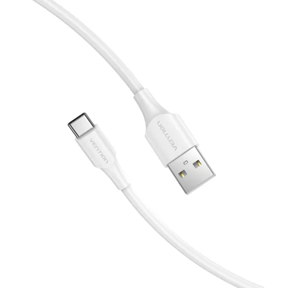 Vention USB-A 2.0/M -> USB-C/M, fehér, 2m, kábel