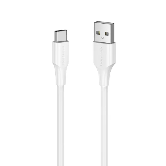 Vention USB-A 2.0/M -> USB-C/M, fehér, 2m, kábel