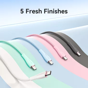   Vention USB-C 2.0/M -> 2*USB-C/M,  (5A,szilikon,fekete), 1,5m, kábel
