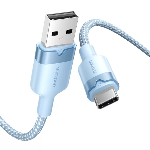 Vention USB-A 2.0/M -> USB-C/M, 2m,(blue,3A), kábel