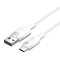 Vention USB-A 2.0/M -> USB-C/M, 1m,(fehér,3A), kábel
