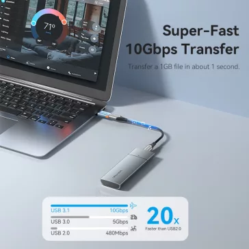 Vention USB-A/M 3.1 -> USB-C/F, ( 10Gbps adat) adapter