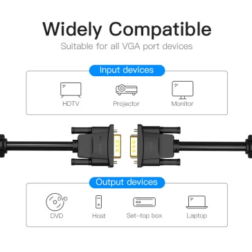 Vention VGA (3+9), 3m, kábel