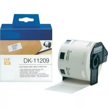   Utángyártott BROTHER DK11209 etikett 62mm x 29 mm WHITE 800db IK