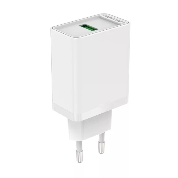 Vention USB-A (1port,18W, fehér) , töltő