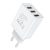 Vention USB-A+A+A (12W/12W/12W, 3-portos, fehér), töltő