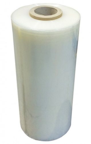 Gépi stretch fólia, (Nyújtható, 23 mikron,Transzparens), 14,4kg fólia, 16kg/tekercs