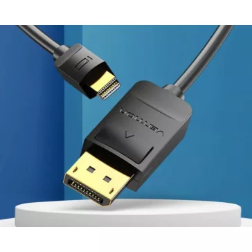   Vention mini Displayport -> Displayport, (fekete), 1,5m,  kábel