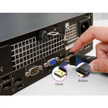   Vention mini Displayport -> Displayport, (fekete), 1,5m,  kábel