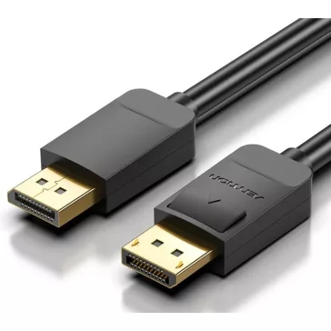 Vention Displayport, fekete, 1m, kábel
