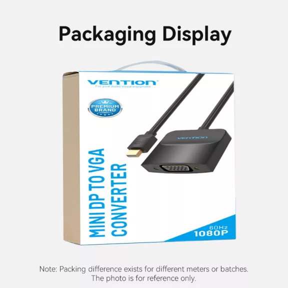 ADAPTER DP -> VGA, 0,15m, Vention