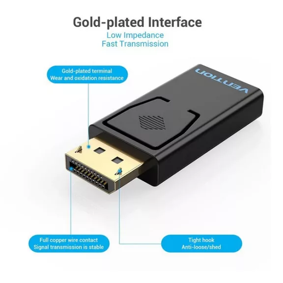 Vention DisplayPort/M ->HDMI/F, Vention