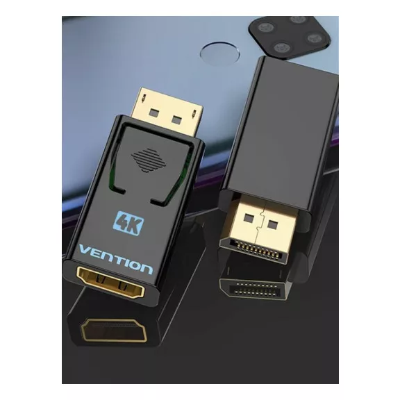 Vention DisplayPort/M -> HDMI/F, (4K,aranyozott), adapter