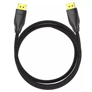   Vention Displayport/M -> Displayport/M (8K, optikai, fekete), 1,5m, kábel