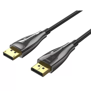   Vention Displayport/M -> Displayport/M (8K, optikai, fekete), 3m,  kábel