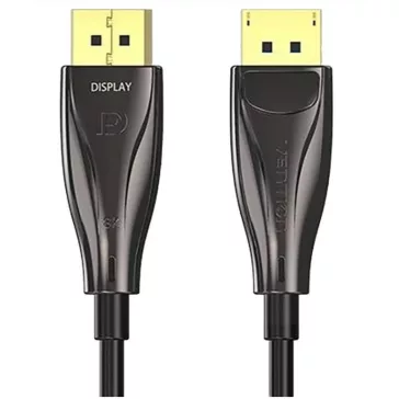   Vention Displayport/M -> Displayport/M (8K, optikai, fekete), 3m,  kábel
