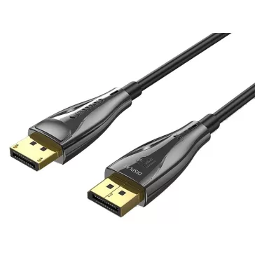   Vention Displayport/M -> Displayport/M  (8K, optikai, fekete), 5m, kábel