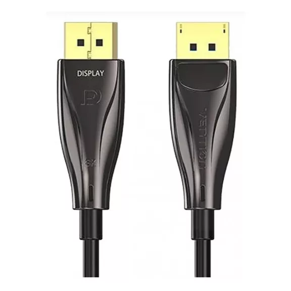 Vention Displayport/M -> Displayport/M  (8K, optikai, fekete), 5m, kábel
