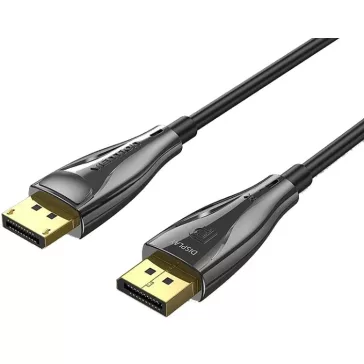   Vention Displayport/M -> Displayport/M  (8K, optikai, fekete), 10m, kábel
