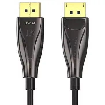   Vention Displayport/M -> Displayport/M  (8K, optikai, fekete), 10m, kábel