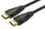 Vention Displayport/M -> Displayport/M (Szövet, fekete), 1,5m, kábel