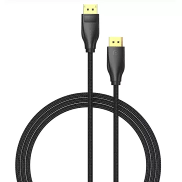   Vention Displayport/M -> Displayport/M (Szövet, fekete), 1,5m, kábel