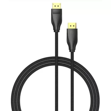   Vention Displayport/M -> Displayport/M (Szövet, fekete), 5m, kábel