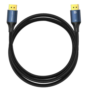 Vention DisplayPort/M (8K,HD, szövet, alu), 1,5m, kábel