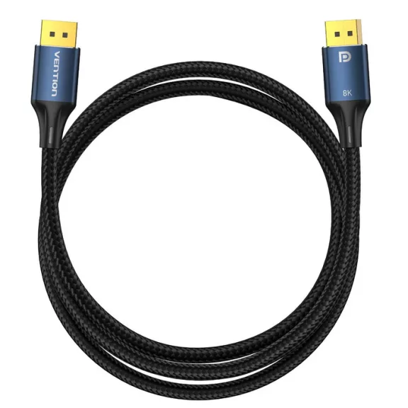 Vention DisplayPort/M (8K,HD, szövet, alu), 1,5m, kábel
