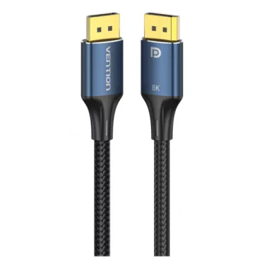 Vention DisplayPort/M (8K,HD, szövet, alu), 5m, kábel
