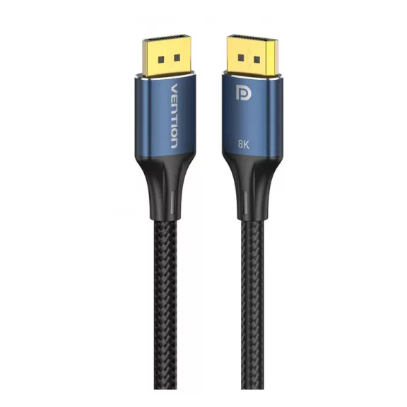 Vention DisplayPort/M (8K,HD, szövet, alu), 5m, kábel