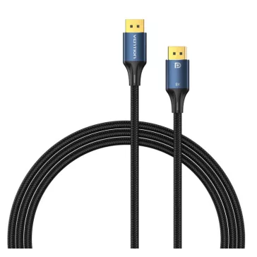 Vention DisplayPort/M (8K,HD, szövet, alu), 5m, kábel