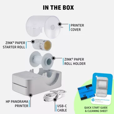 HP Sprocket Panorama hordozható fotónyomtató fehér