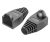 Vention RJ45 (PVC, fekete), 50 darab, védőburkolat