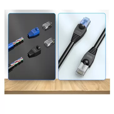 Vention RJ45 (PVC, fekete), 50 darab, védőburkolat