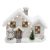 Home KDC 33 LED-es kerámia havas házikó figura, 12 db LED, 42 x 20 x 33 cm