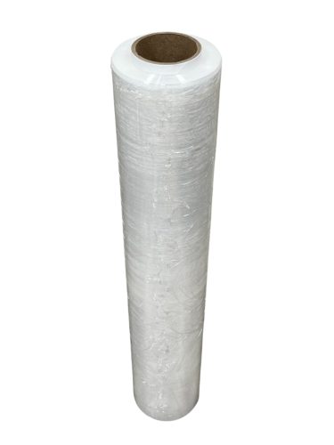 Kézi stretch fólia (Nyújtható, 20 mikron,Transzparens), 201m, 1,85kg fólia, 2,07 kg/tekercs
